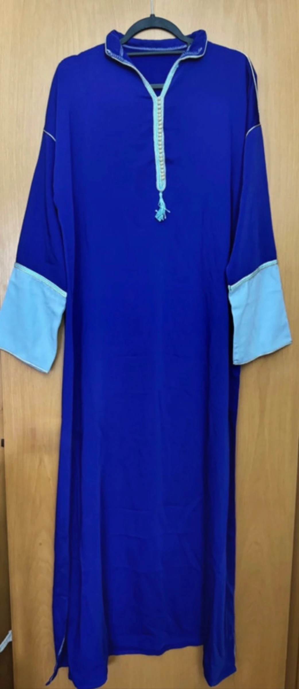 Two-Tone Electric Blue Caftan Size S M L – photo 2